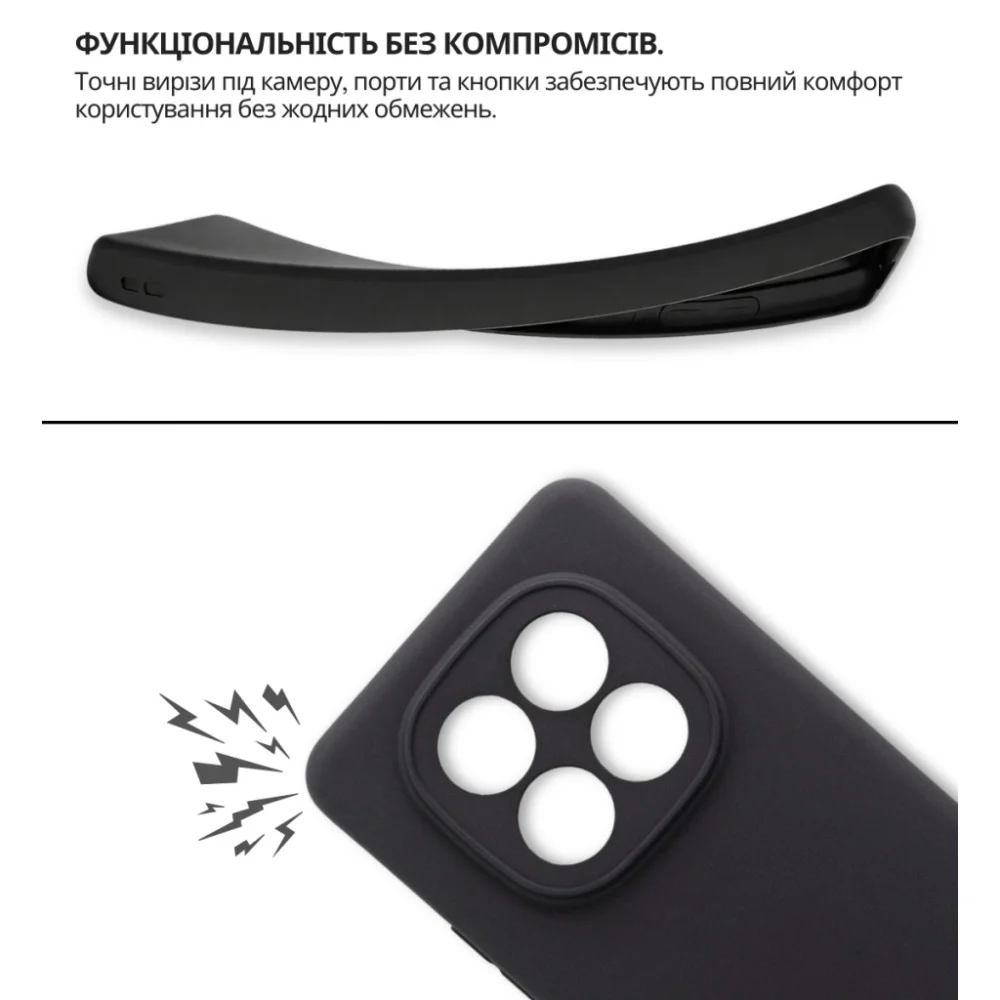 Чохол до мобільного телефона BeCover Xiaomi Redmi Note 15 Pro 5G Black (714974) — фото 5
