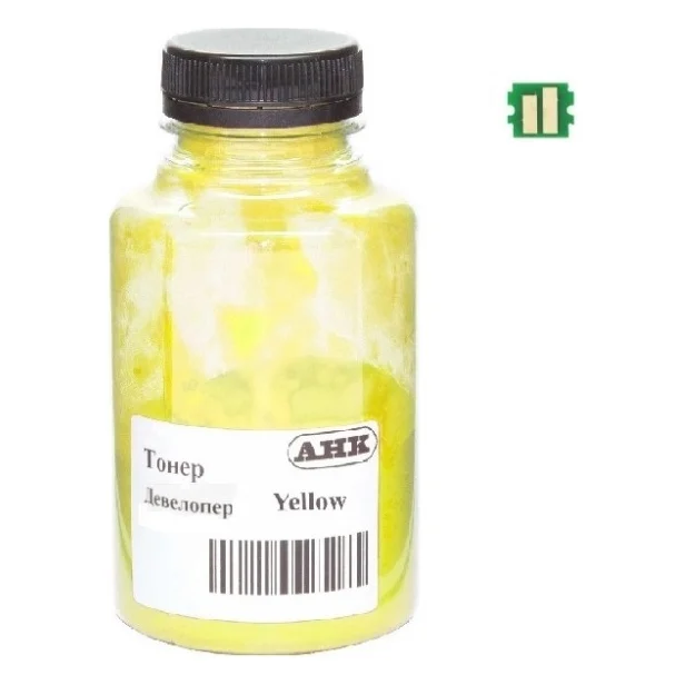 Тонер Kyocera Ecosys PA4000/MA4000, TK-5380 270г Yellow developer+chip АНК (50000574)
