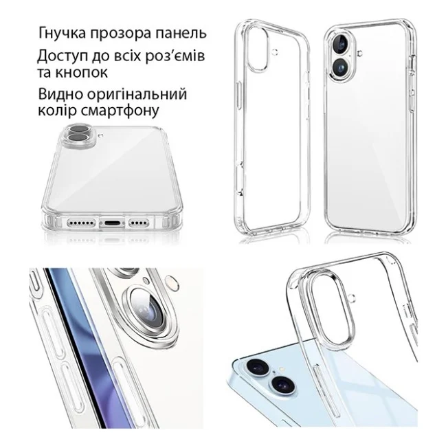 Чохол до мобільного телефона Dengos TPU + glass Samsung Galaxy A26 Transparent (DG-KM-188) — фото 6