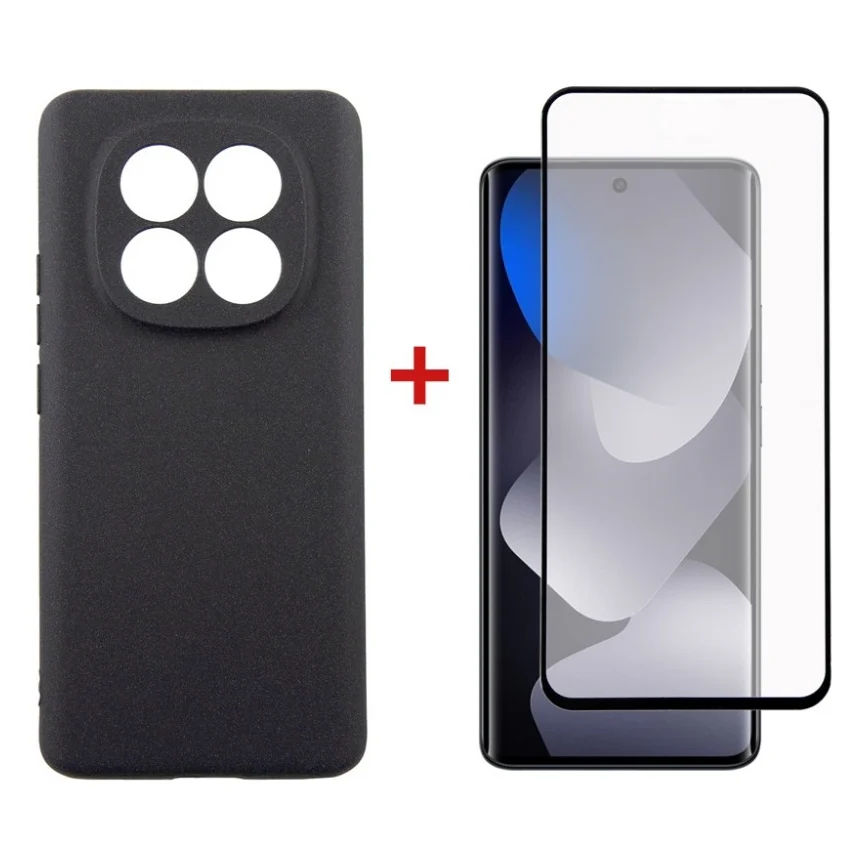 Чохол до мобільного телефона Dengos Carbon + glass Xiaomi Redmi Note 15 Black (DG-KM-185)