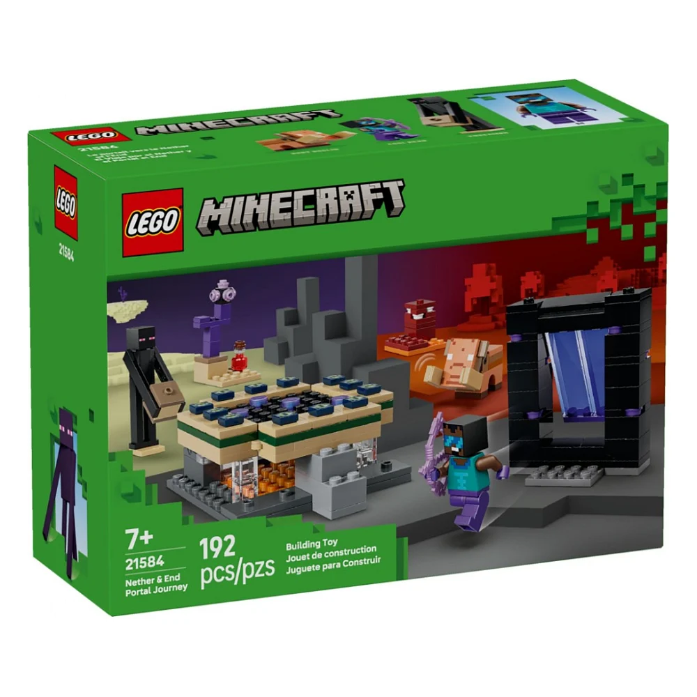 Конструктор LEGO Minecraft Подорож до Нижнього світу та Порталу до Краю (21584)
