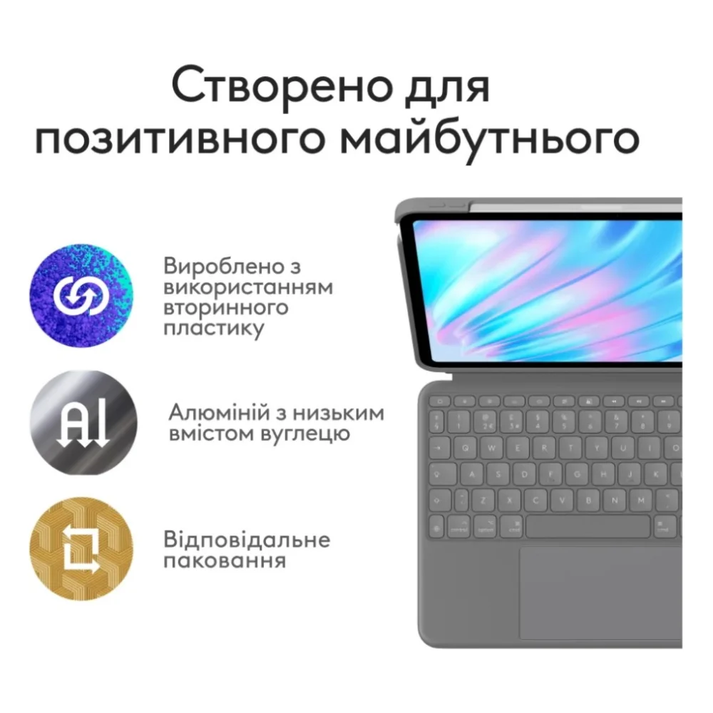 Чохол до планшета Logitech Combo Touch for iPad Air 11-inch M2 (L920-012636) — фото 10