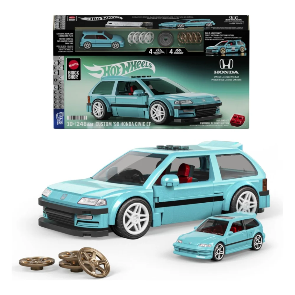 Конструктор Mattel Brick Shop Speed Honda Custom 90 Civic EF (JHF62) — фото 4