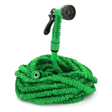 Шланг для поливу Voltronic 15-45м/150ft + розпилювач, насадка на кран, Blue/Green, Box (Garden hose 15-45) — фото 2