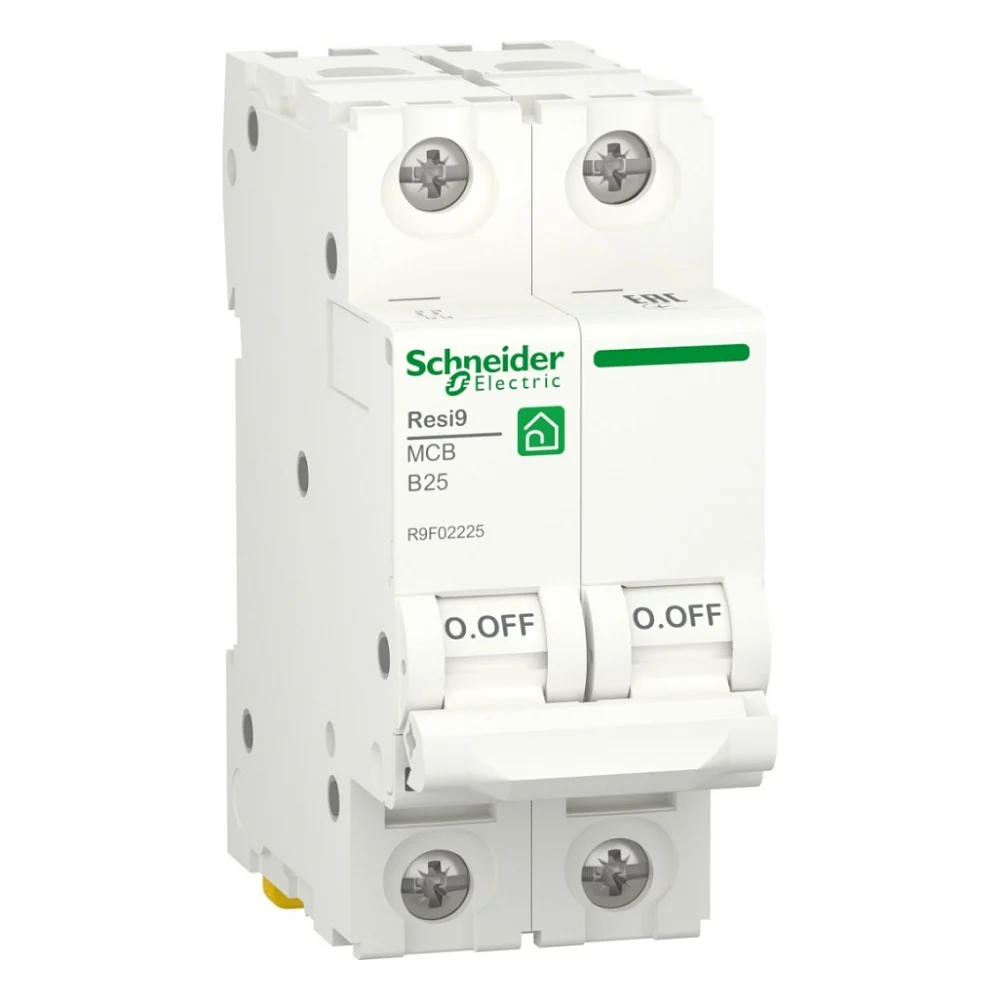 Автоматичний вимикач Schneider Electric RESI9 6kA 2P 25A (R9F02225)