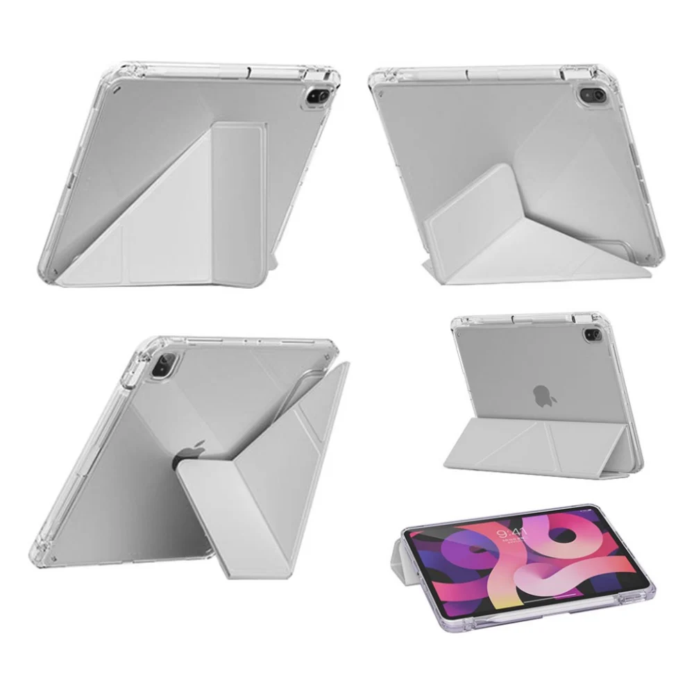 Чохол до планшета BeCover Ultra Slim Origami Transparent Apple iPad Air 11" M4 2026 Gray (715184) — фото 5