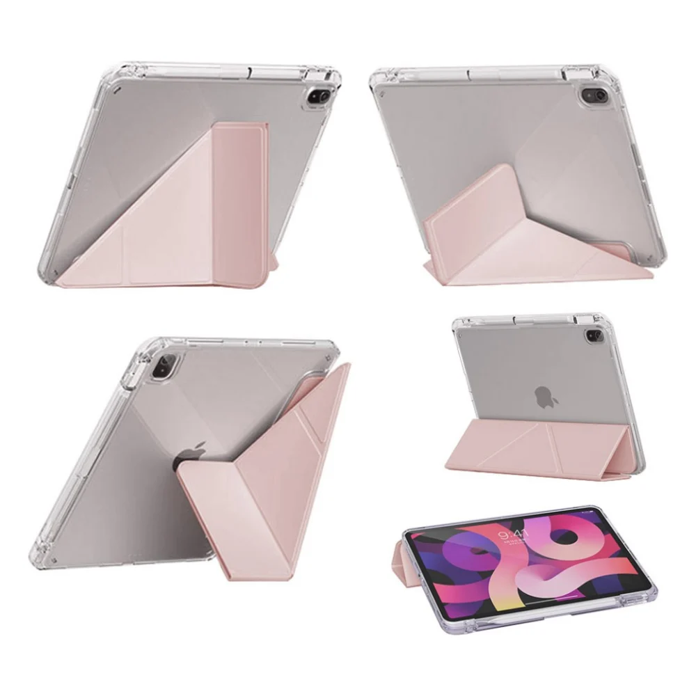 Чохол до планшета BeCover Ultra Slim Origami Transparent Apple iPad Air 11" M4 2026 Pink (715185) — фото 5