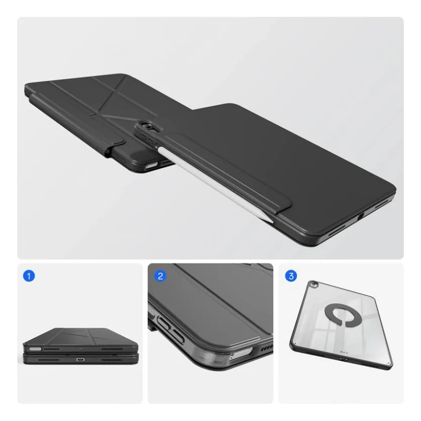 Чохол до планшета BeCover Ultra Slim Origami Flex Apple iPad Air 11" M4 2026 Black (715181) — фото 7