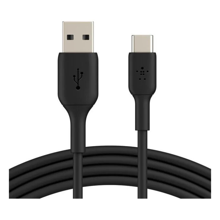Дата кабель USB 2.0 AM to USB-C 0.15m 15W PVC black Belkin (CAB001BT0MBK) — фото 3
