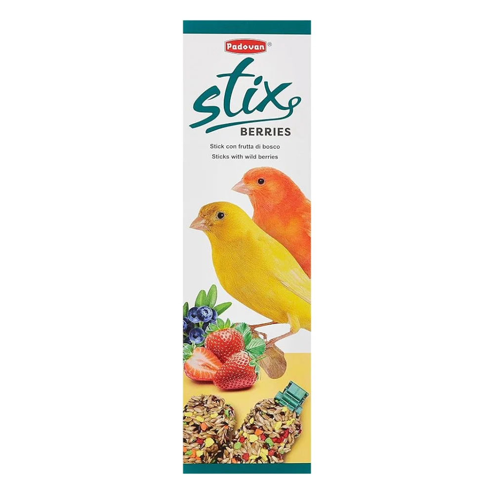 Ласощі для птахів Padovan Stix Berries для канарок 80 г (8001254001999) — фото 2