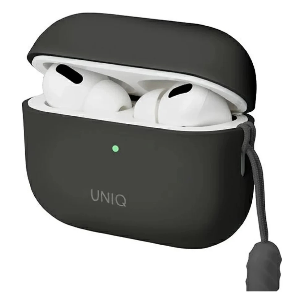 Чохол для навушників Uniq Lino AirPods Pro 2 gen Silicone Ash Grey (8886463683521) — фото 2