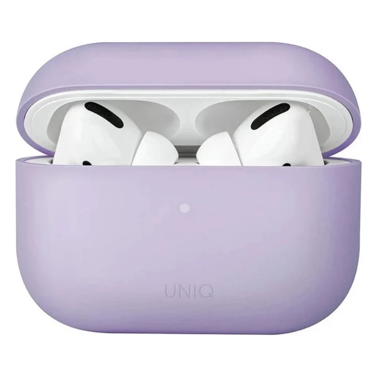 Чохол для навушників Uniq Lino AirPods Pro 2 gen Silicone Lilac lavender (8886463683569)