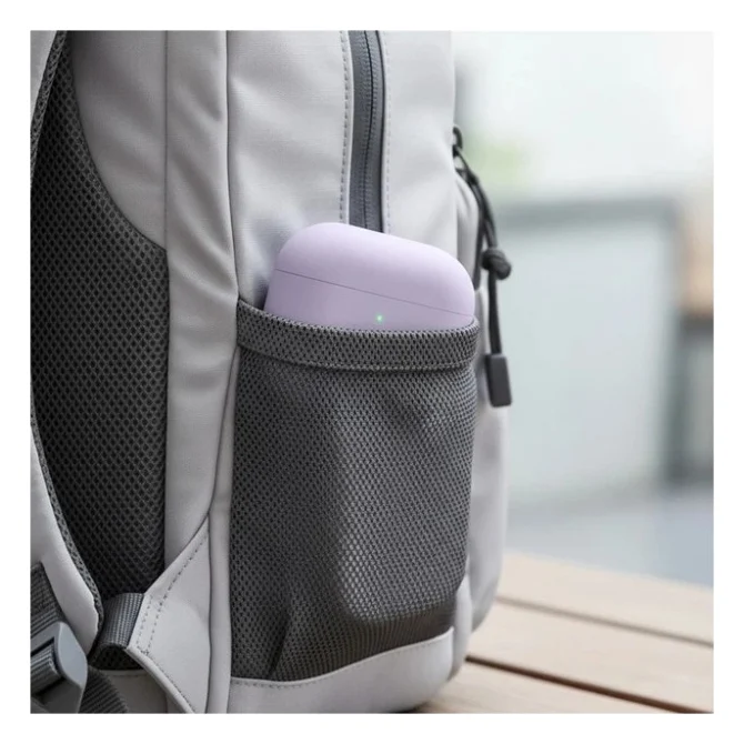 Чохол для навушників Uniq Lino AirPods Pro 2 gen Silicone Lilac lavender (8886463683569) — фото 9