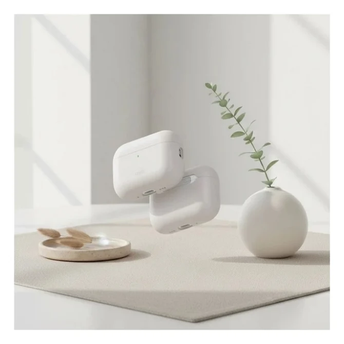 Чохол для навушників Uniq Lino для AirPods Pro 3 gen Silicone Grey (8886463696866) — фото 9