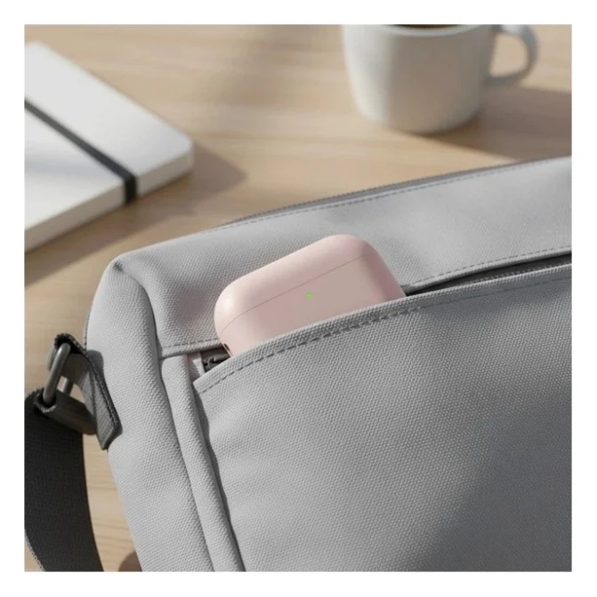 Чохол для навушників Uniq Lino для AirPods Pro 3 gen Silicone Pink (8886463696873) — фото 9