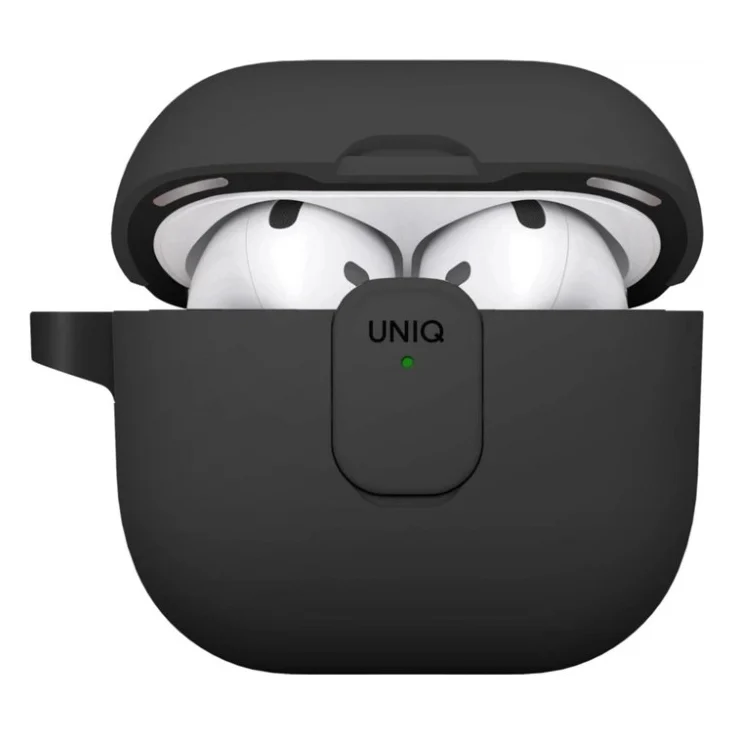 Чохол для навушників Uniq Clyde для AirPods 4 Lock Case Black (8886463693193) — фото 3
