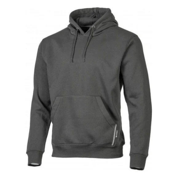 Кофта робоча Hoegert NIERS HT5K901-XL з капюшоном 65% бавовна/35% поліестер чорний, XL (54) (HT5K901-XL)