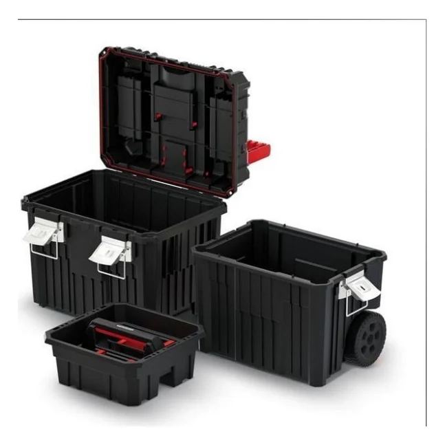 Ящик для інструментів Kistenberg на колесах, 18", 450*360*640 + ручка, HEAVY tool box, KHVWM (KHVWM) — фото 4