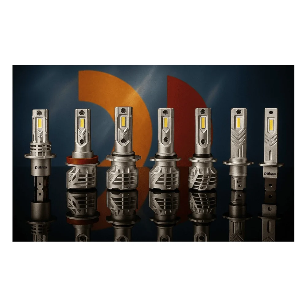 Автолампа PULSO LED-chips 7535/9-18v/2x28w/6000Lm/6500K (M6-H3) — фото 7