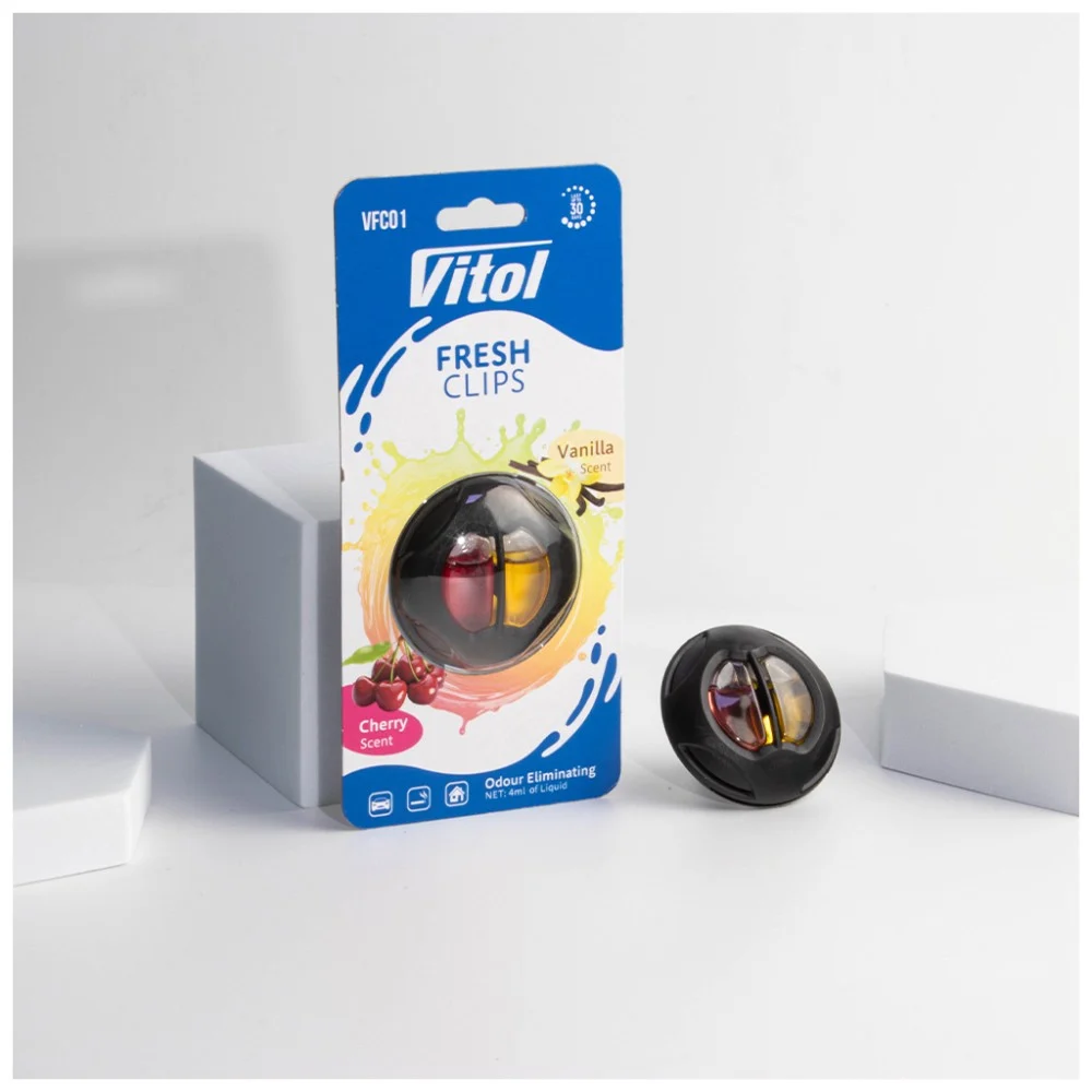 Ароматизатор для автомобіля VITOL Fresh Clips Cherry +Vanilla (VFC01) — фото 5