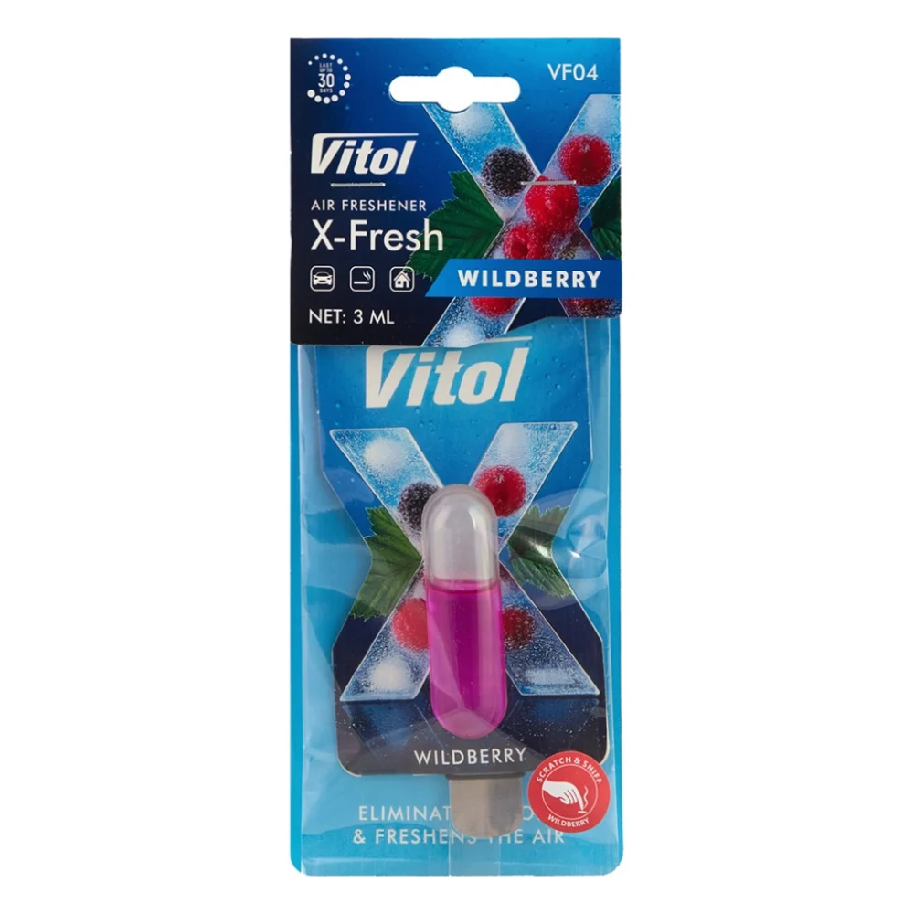 Ароматизатор для автомобіля VITOL X-Fresh Wildberry (VF04)