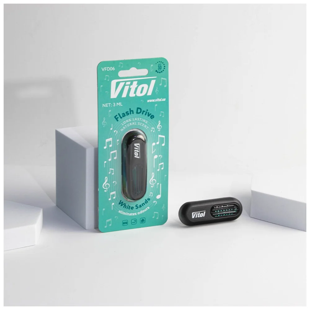 Ароматизатор для автомобіля VITOL Flash Drive White Sands (VFD06) — фото 2