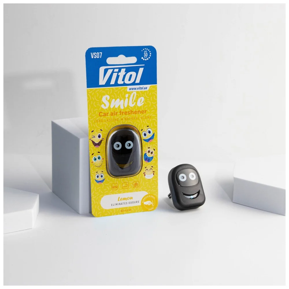 Ароматизатор для автомобіля VITOL Smile Lemon 4мл (VS07) — фото 2