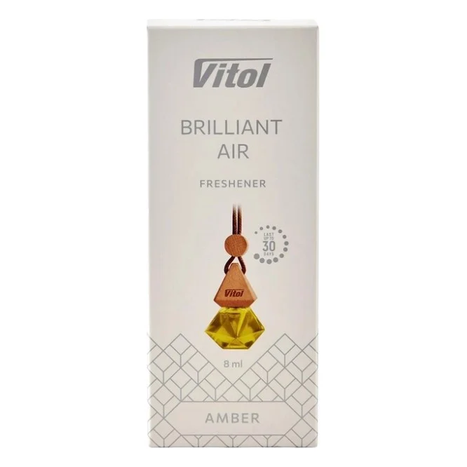 Ароматизатор для автомобіля VITOL Brilliant Air Amber 8мл (VBA01) — фото 2