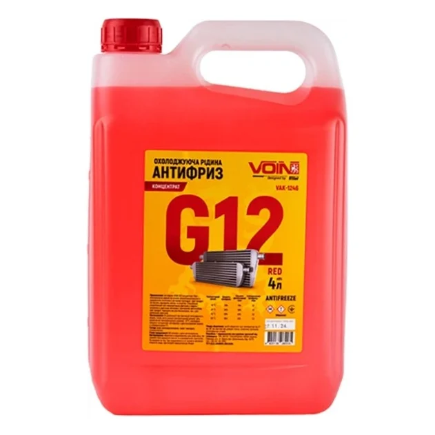 Антифриз VOIN G12 концентрат Red 4л (VAK-1246)