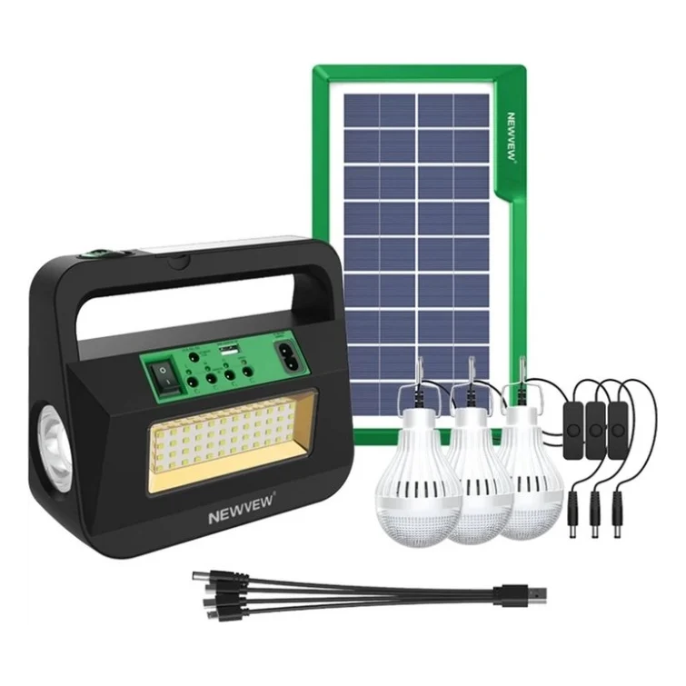Ліхтар NEWVEW комплект NV-T220 Solar Panel 4500mAh (NWVW-NV-T220-GN)