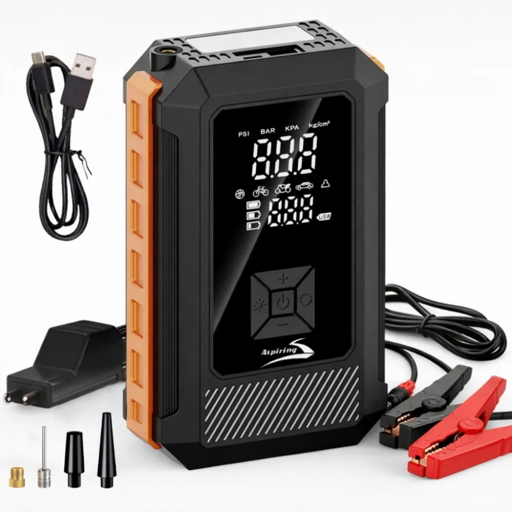 Пуско зарядний пристрій Aspiring 10000mAh 1000A Jump 5 Power bank 3-in-1 with inflator (VTR-P5)