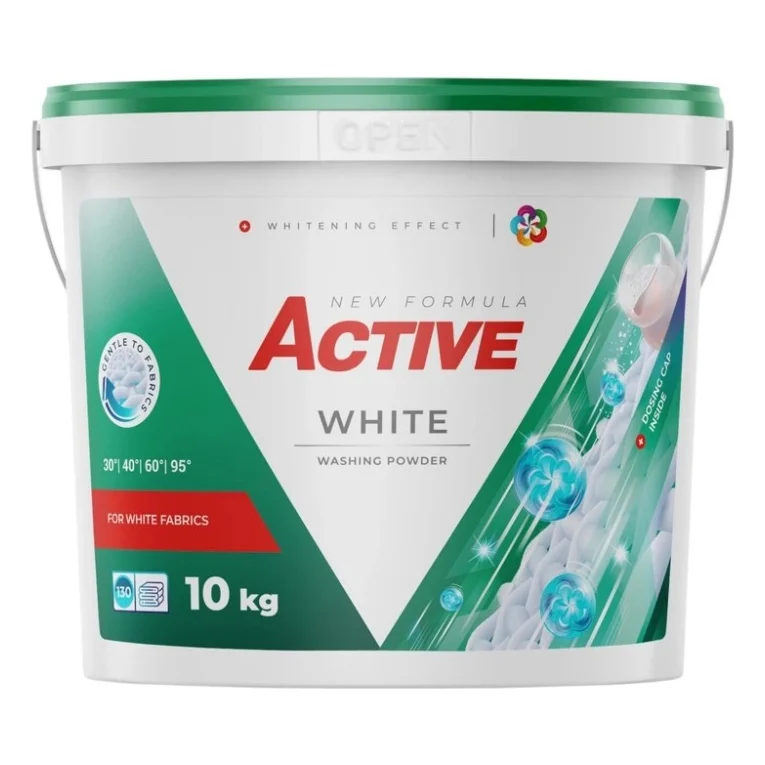 Пральний порошок Active PR White З ароматом свіжості 10 кг + Дозатор (4820196011194)