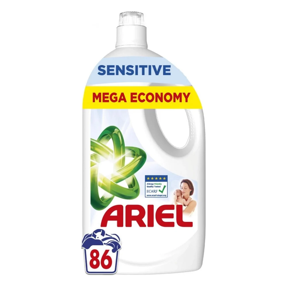 Гель для прання Ariel Для чутливої шкіри 3.87 л (8700216691444)