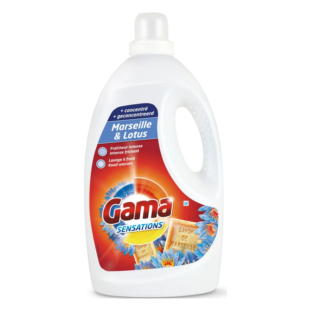 Гель для прання Gama Sensations Marseille & Lotus 1.2 л (8435495815921)
