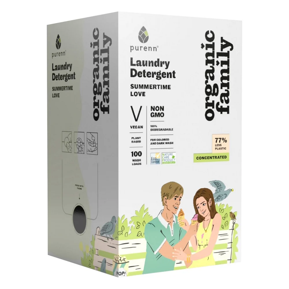 Гель для прання Purenn Organic Family Summertime Love для кольорових та темних речей з Календулою 3 л (4751024880852)