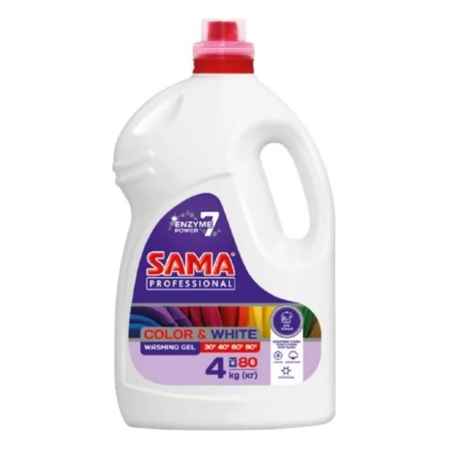 Гель для прання Sama Professional Color & White Універсальний 4 кг (4820270630631)