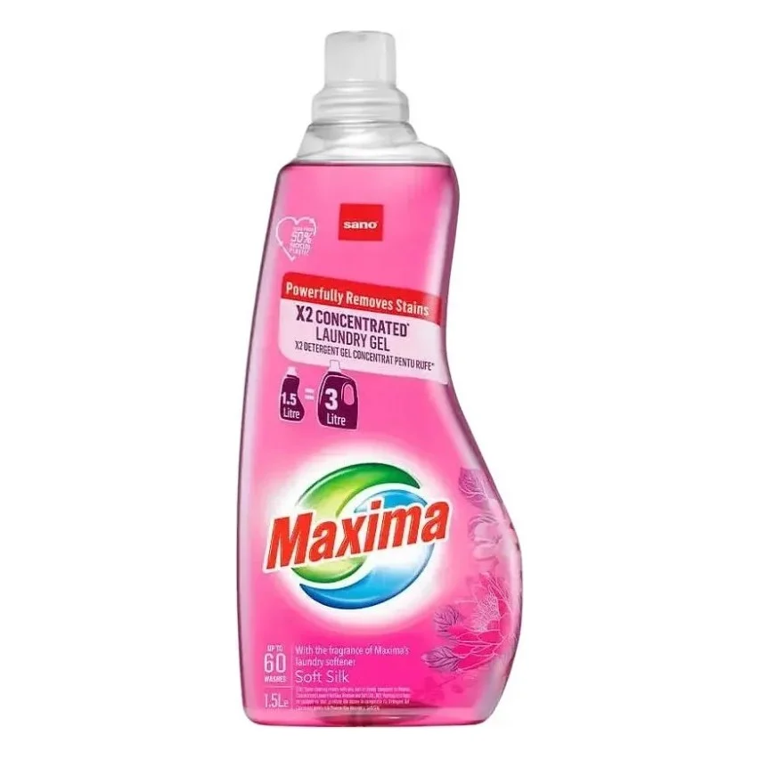Гель для прання Sano Maxima Soft Silk Концентрований 1.5 л (7290102992928)
