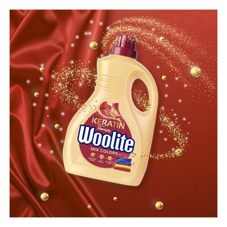 Гель для прання Woolite Для кольорових тканин З кератином 1.8 л (5900627090444) — фото 3