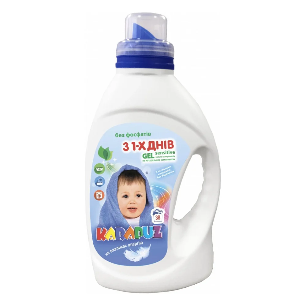 Гель для прання Карапуз Sensitive для дитячої білизни 1.5 л (4820049381856)