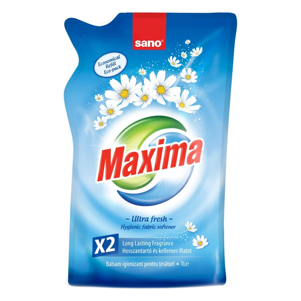 Кондиціонер для білизни Sano Maxima Ultra Fresh змінна упаковка 1 л (7290010935420)