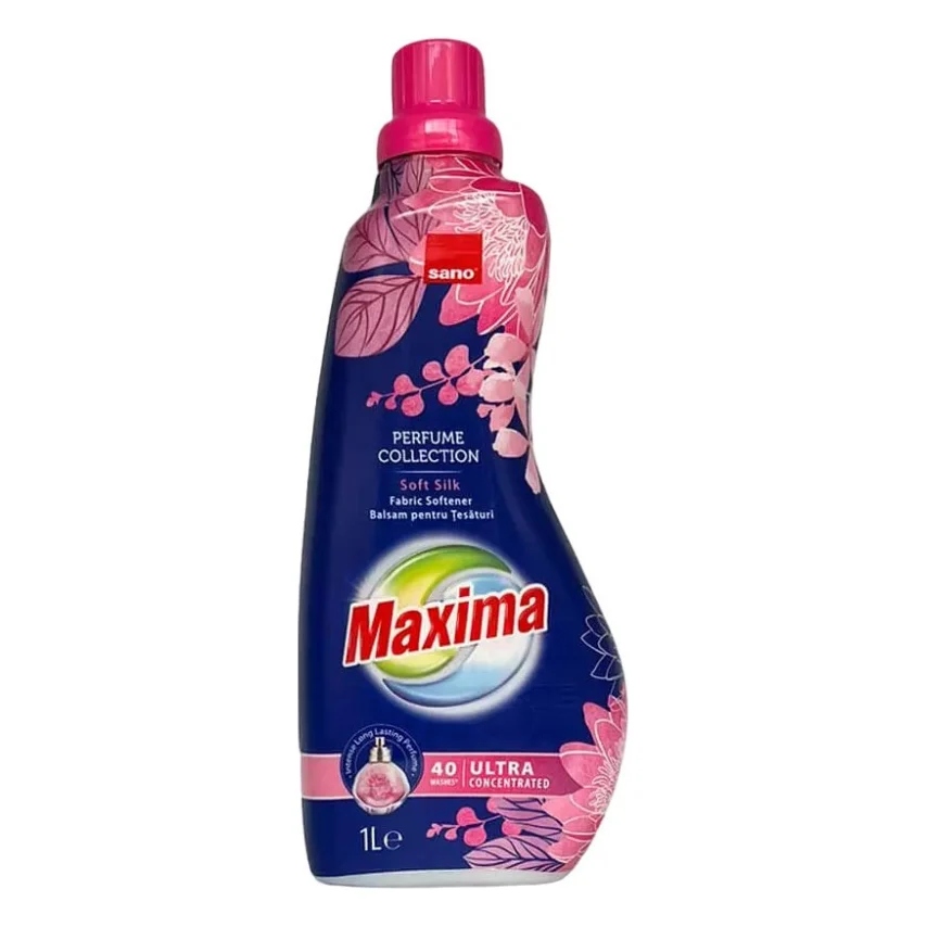 Кондиціонер для білизни Sano Maxima Soft Silk Суперконцентрований пом'якшувач 1 л (7290102991433)