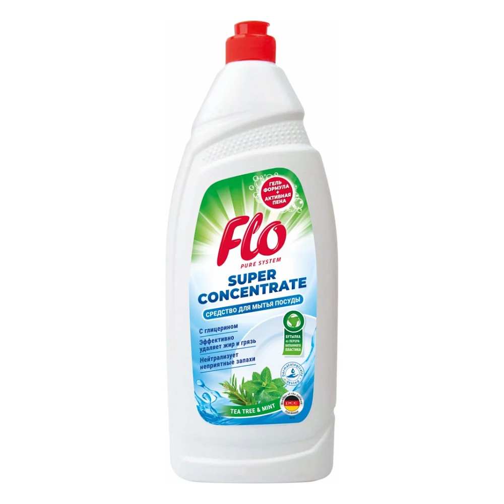 Засіб для ручного миття посуду Flo Tea Tree & Mint 900 мл (5900948246940)