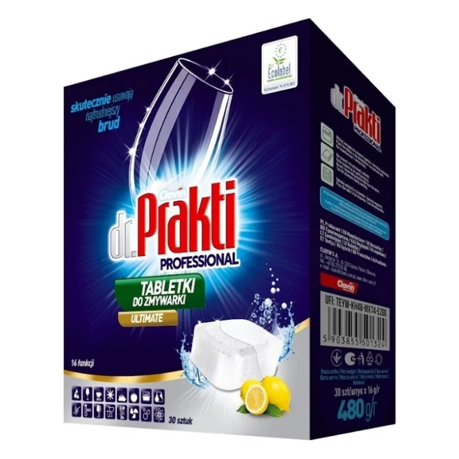 Таблетки для посудомийних машин Dr. Prakti Ultimate 30 шт. (5903855501324)
