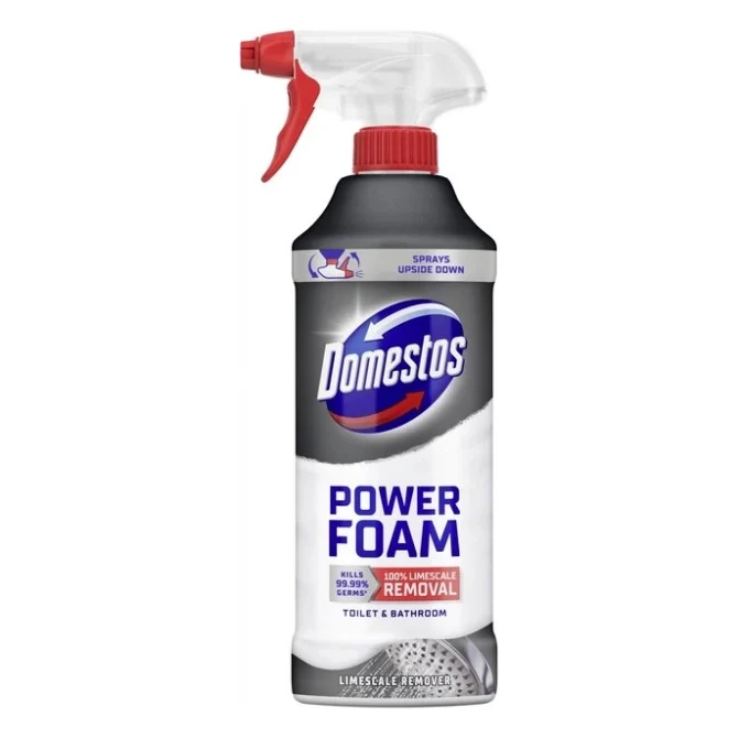 Піна для чищення ванн Domestos Пауер для видалення нальоту 435 мл (8720181721335)