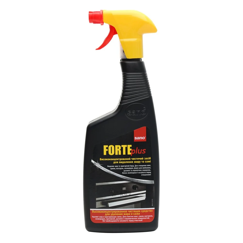 Спрей для чищення кухні Sano Forte Plus для видалення жиру і сажі 750 мл (7290000289748)