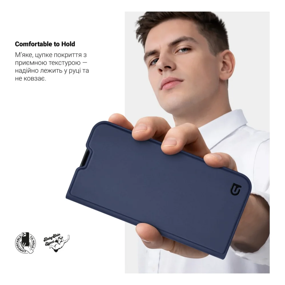 Чохол до мобільного телефона Armorstandart Motorola G17 4G / G17 Power 4G book dark blue (ARM91215) — фото 5