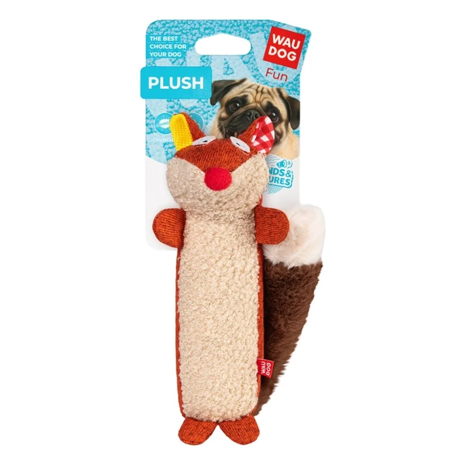 Іграшка для собак WAUDOG Fun Plush Лисиця трикотаж 18 см (6259) — фото 2