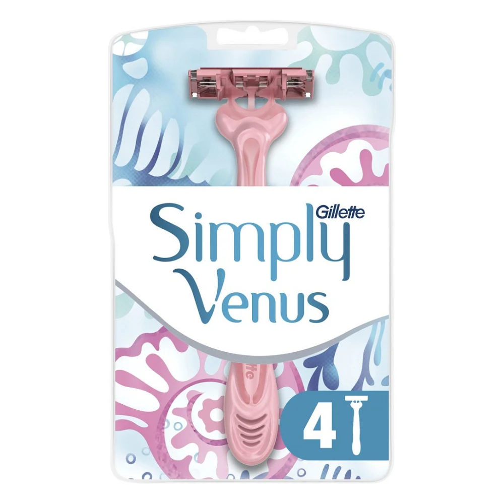 Бритва Gillette Simply Venus 3 4 шт. (7702018465675/8700216143608)