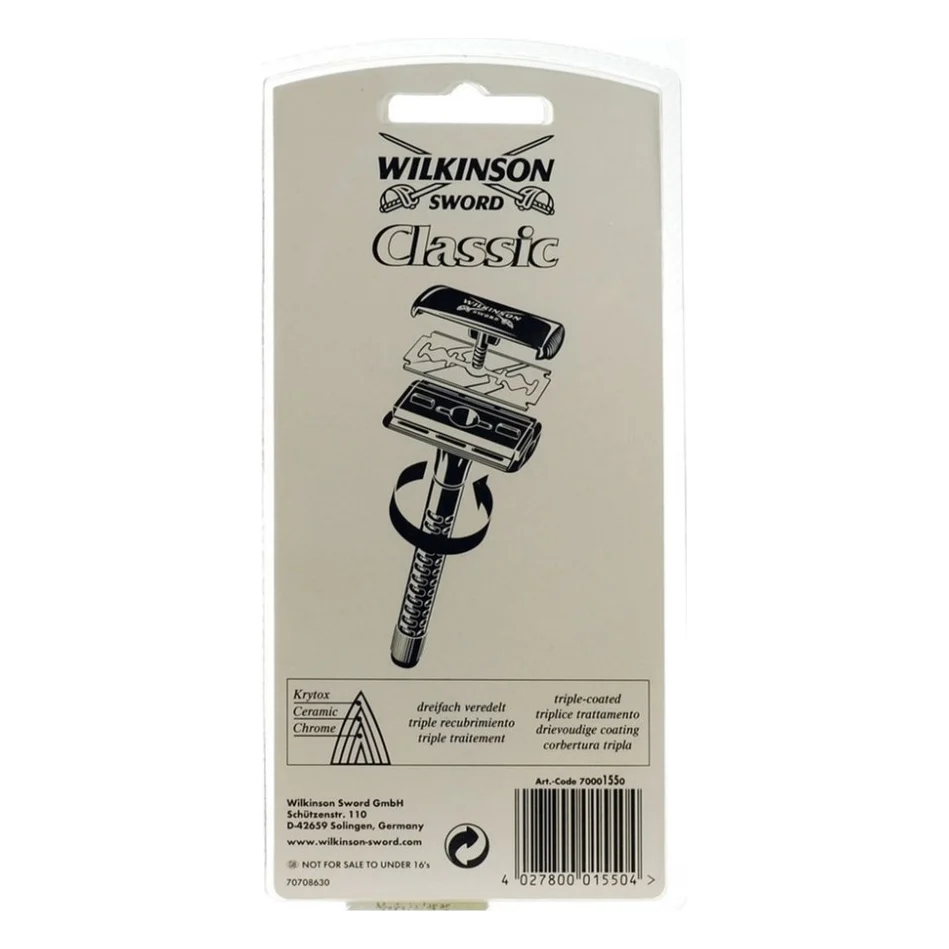 Бритва Wilkinson Sword Classic Double Edge Razor + 5 змінних лез (4027800015504) — фото 8