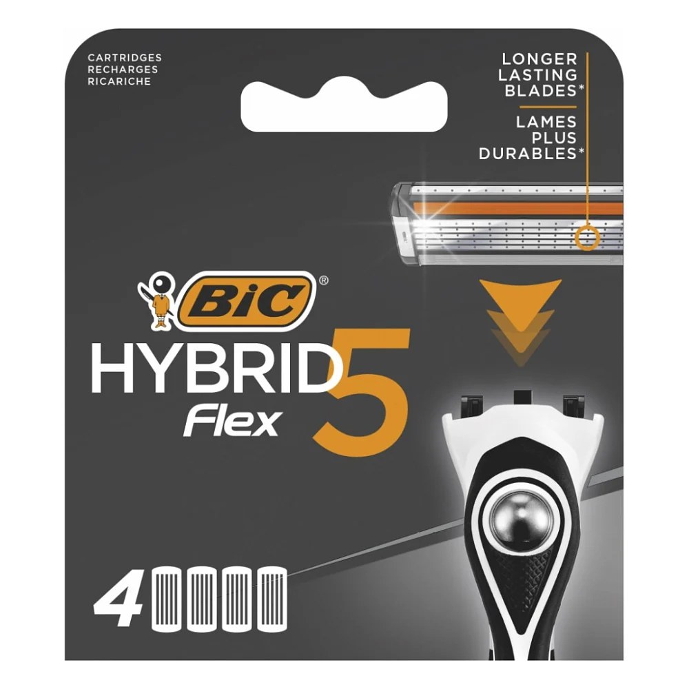 Змінні касети Bic Flex 5 Hybrid 4 шт. (3086123644885)